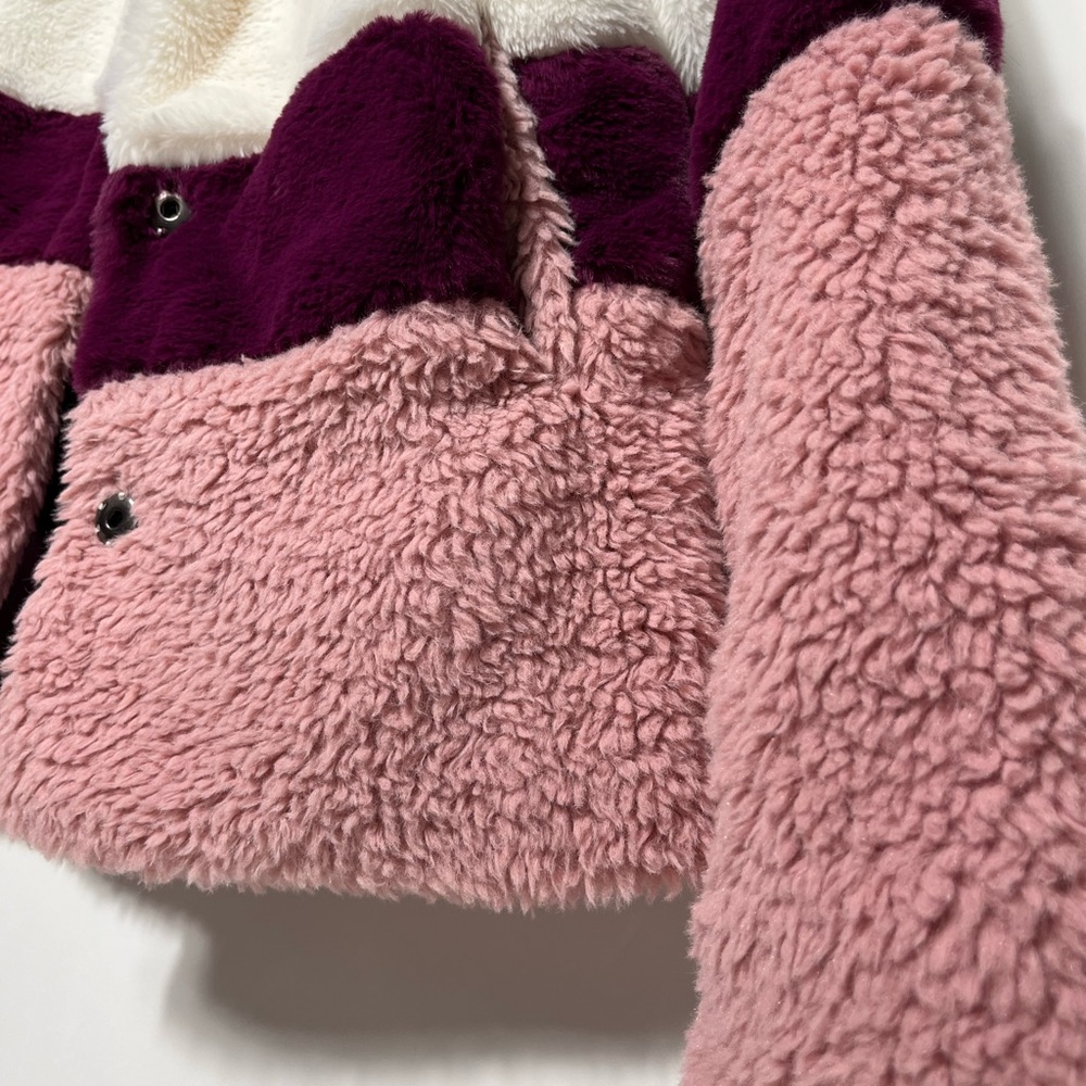 Multicolored Fuzzy Coat - Picture 5 of 7